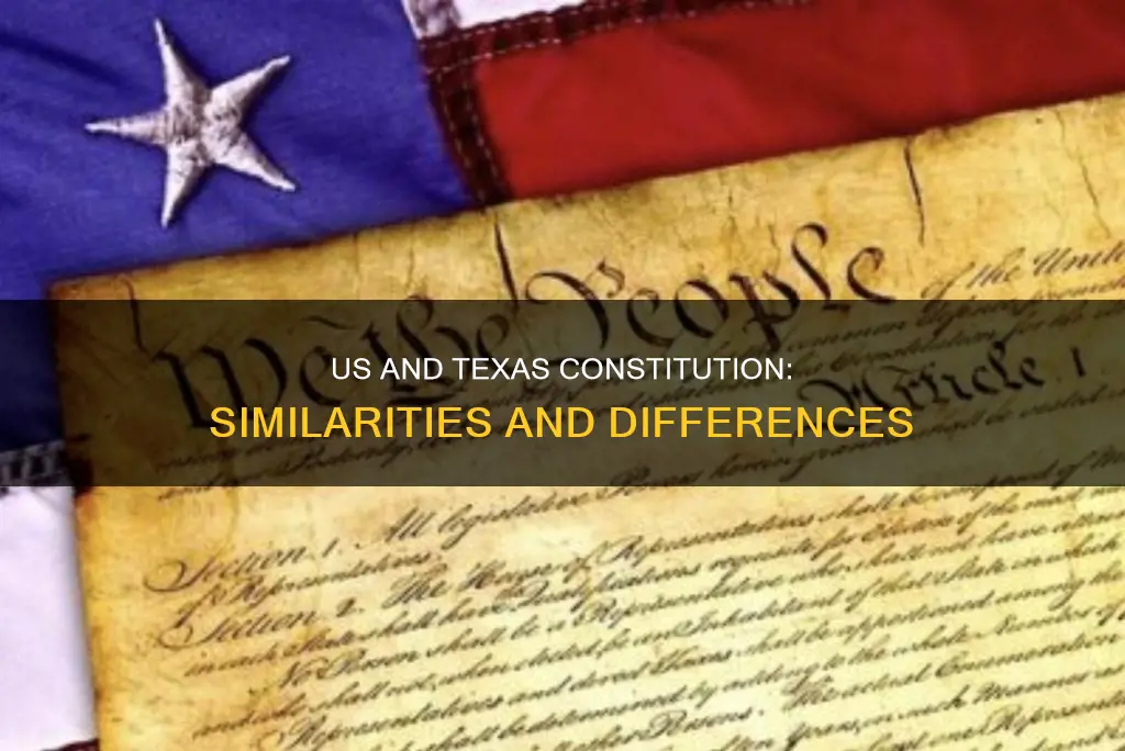 was the us constitution a model for the texas constitution