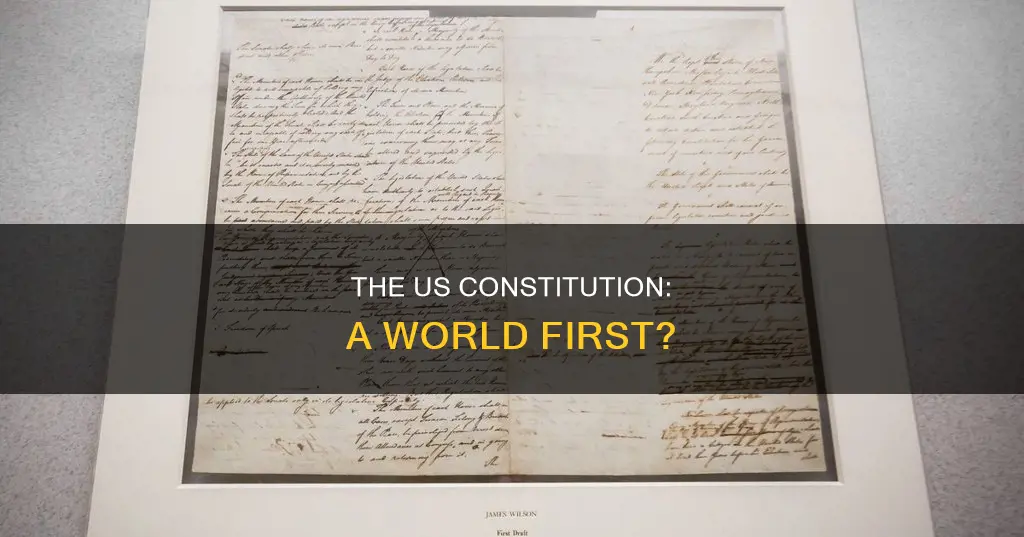 was the us constitution the first constitution