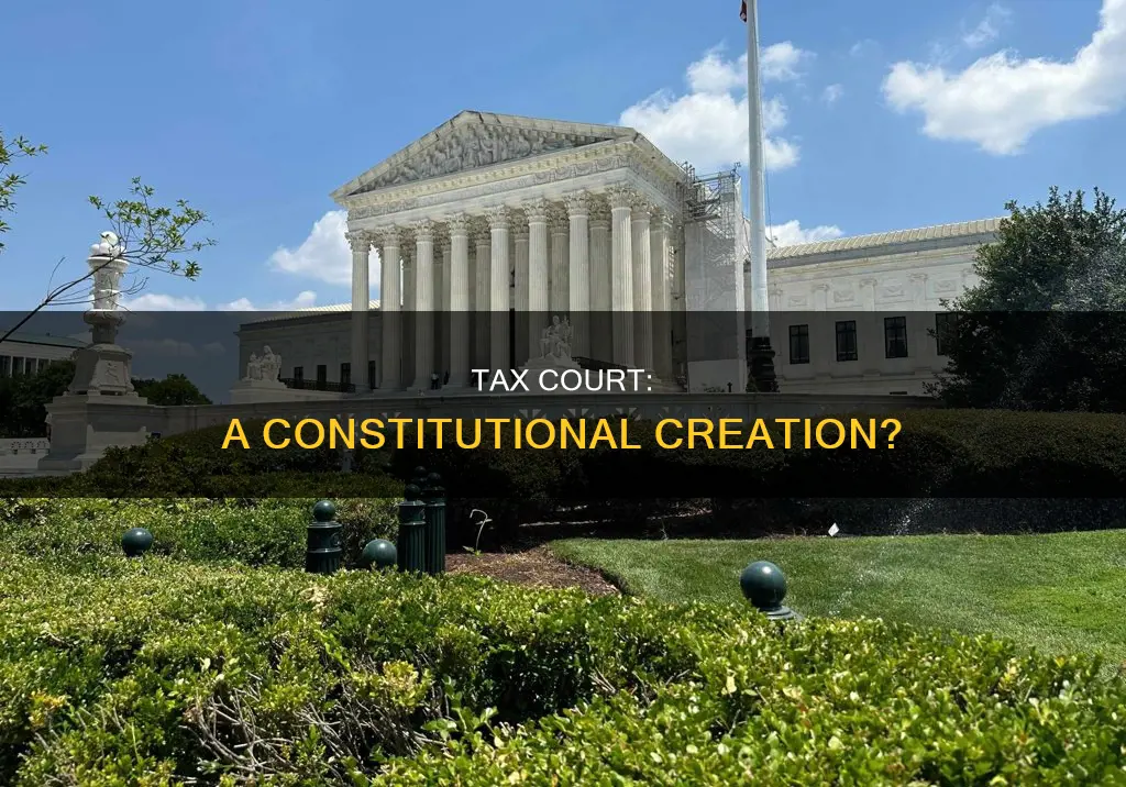 was the us tax court established by the constitution