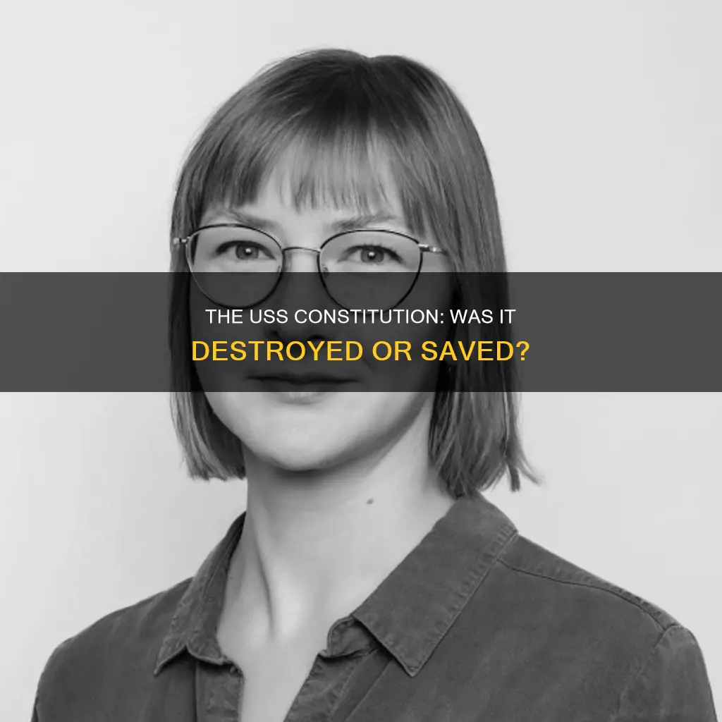 was the uss constitution going to be destroyes