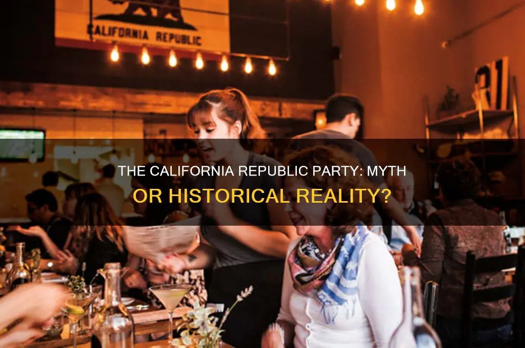 was there ever a california republic political party