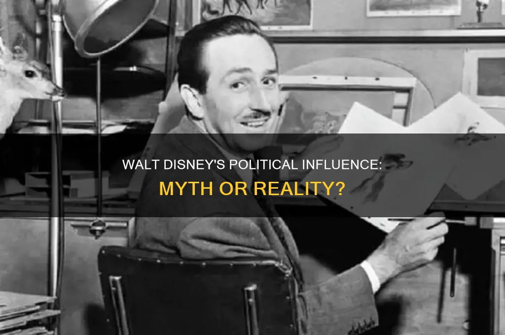 was walt disney in politics