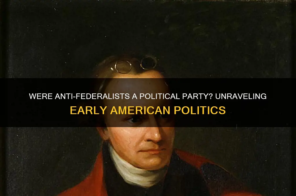 were anti feds a polital party