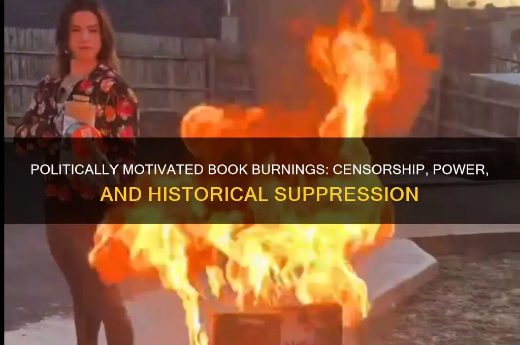 were book burning politically inspired