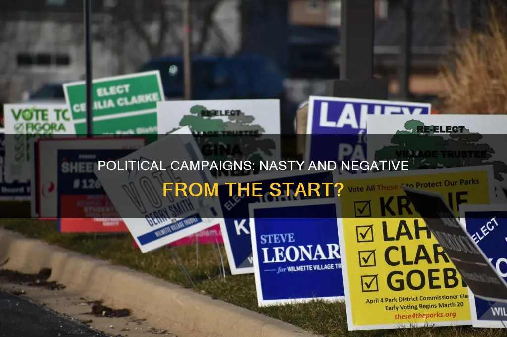 were early political campaigns negative and nasty