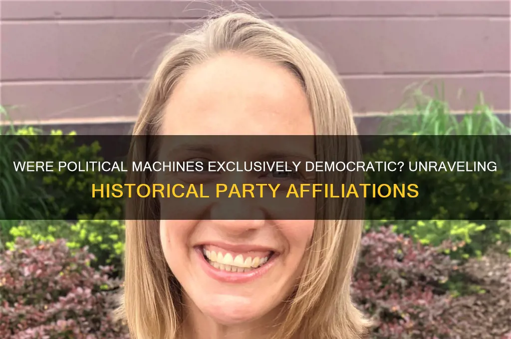 were political machines all democrats