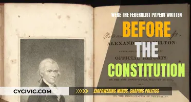 Federalist Papers: Pre-Constitution Political Vision?