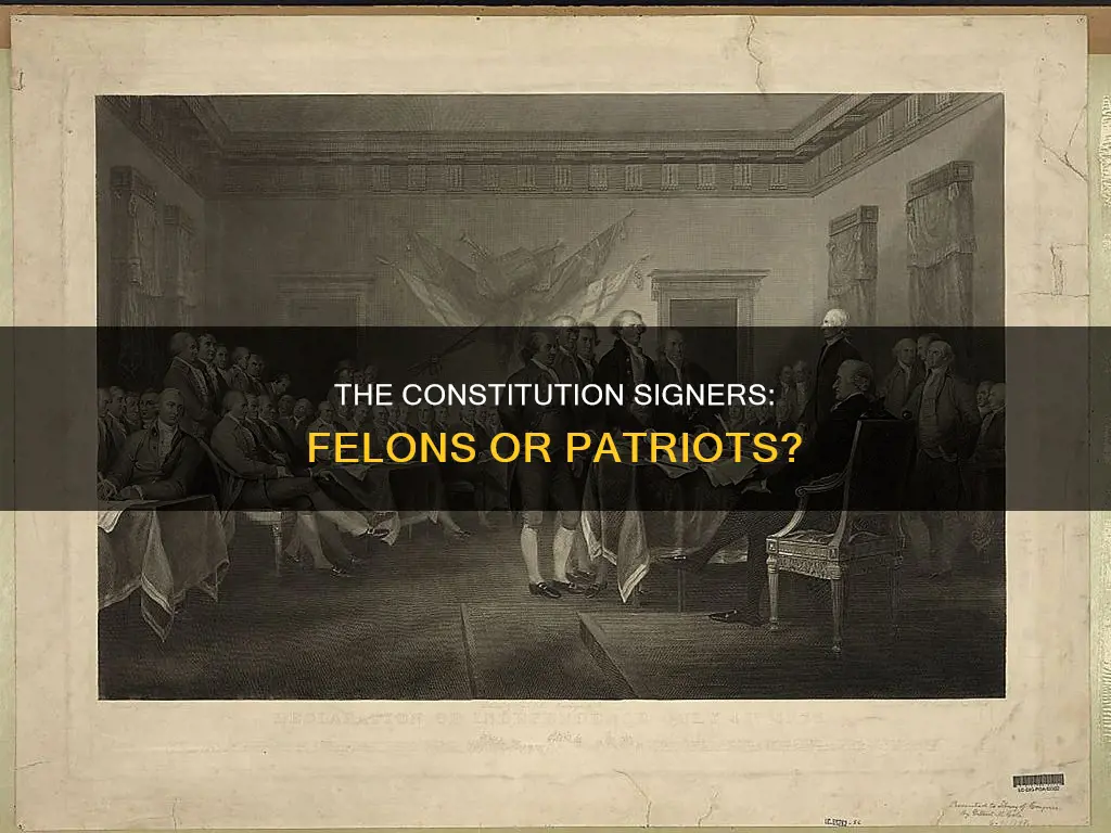 were the signers of the constitution all felons
