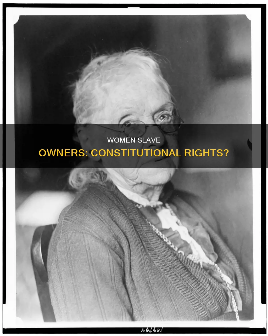 were women allowed to own slaves in the us constitution