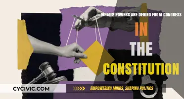Congressional Limits: Powers Denied by the Constitution