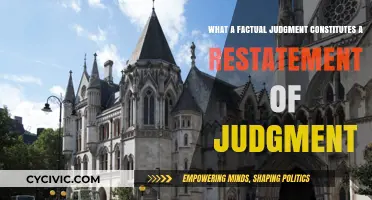 Judgments: Facts, Restatements, and the Law