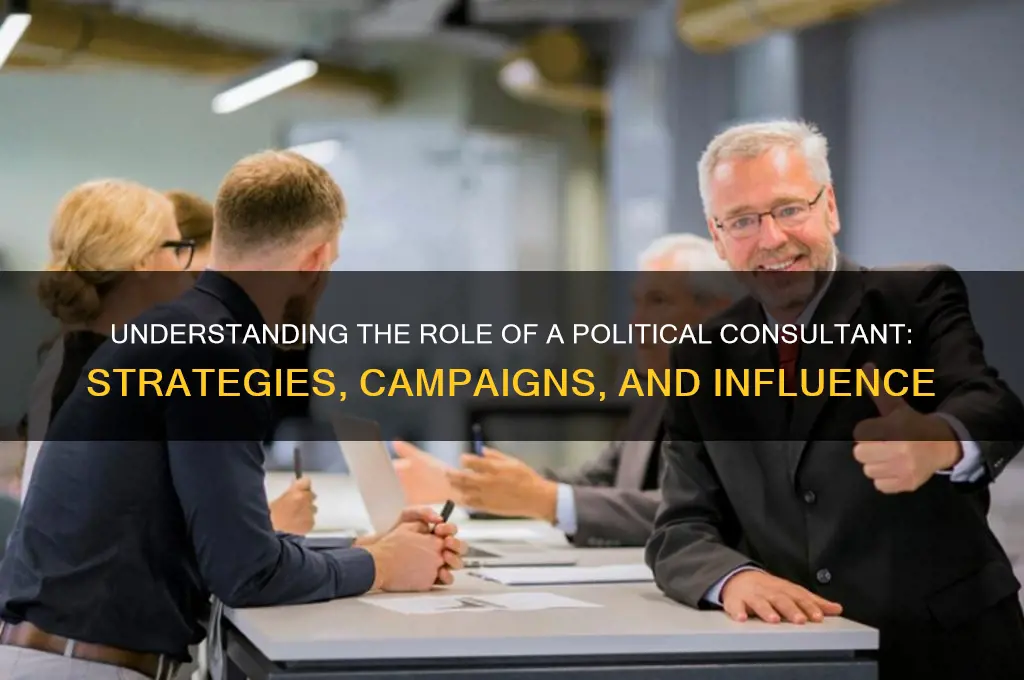 what a political consultant does