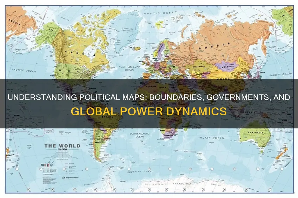 what a political map shows
