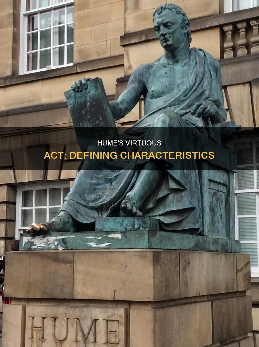 what according to hume constitutes a virtuous act