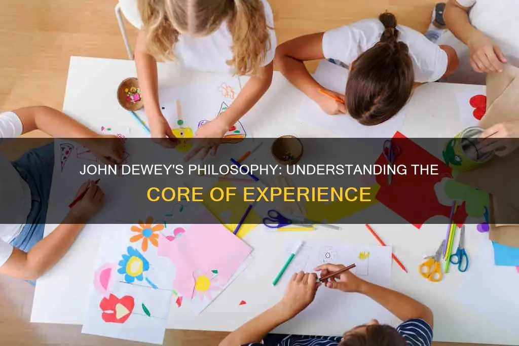 what according to john dewey constitutes having an experience