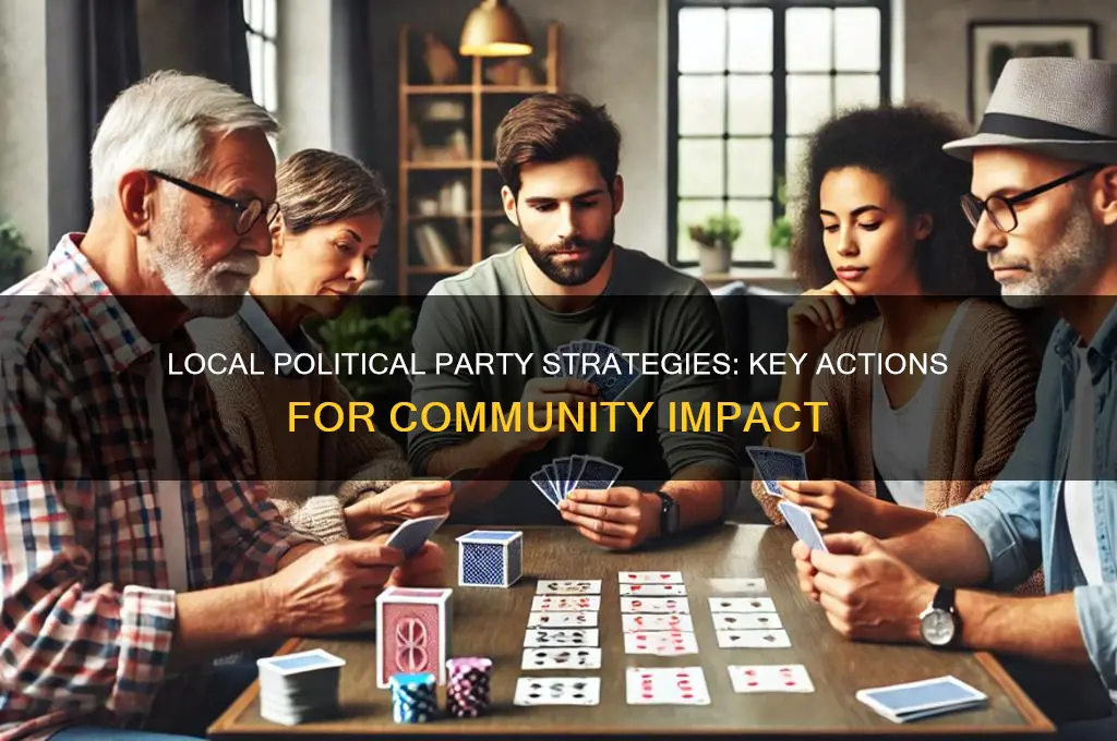 what actions would a political party take at local