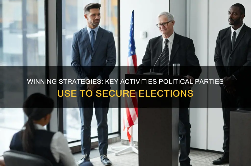 what activities do political parties do to win elections