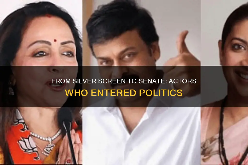 what actor become political