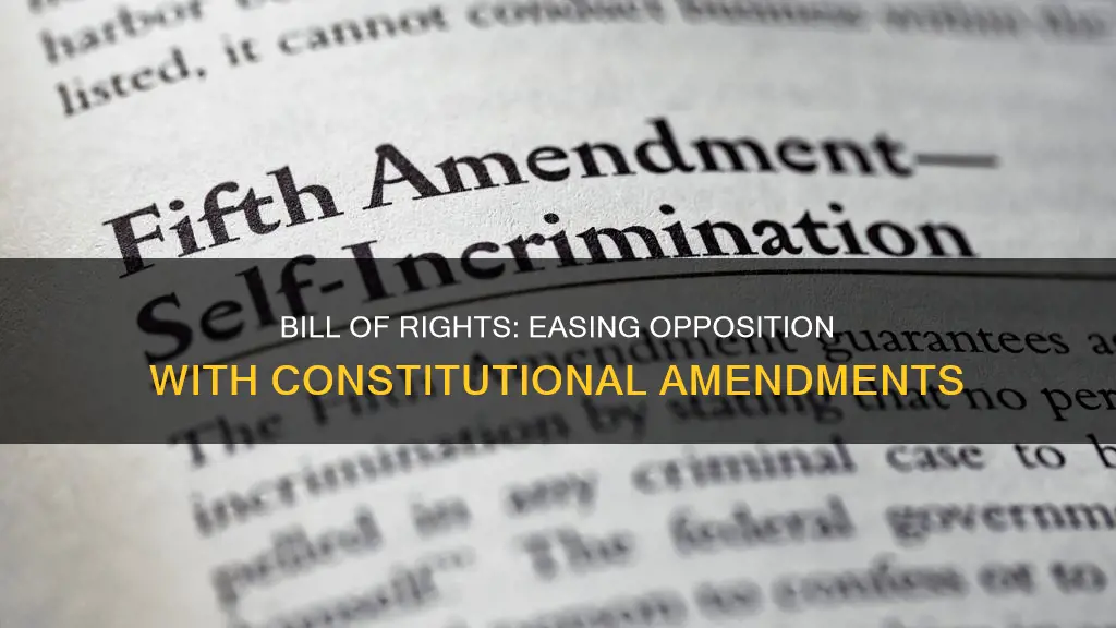 what addition to the constitution helped ease the opposition