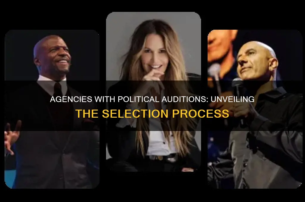 what agencies have political auditions