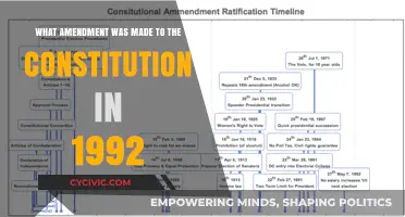The 1992 Constitutional Amendment: A Historical Change