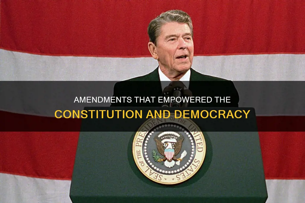 what amendments have made the constitution more democratic