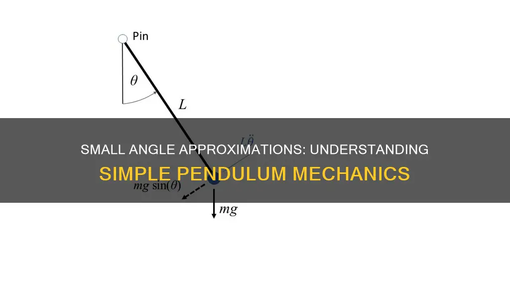 what angle constitutes small angles in simple pendulukm
