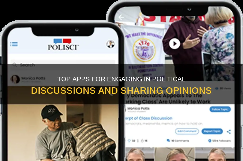 what app can you leave political comments on