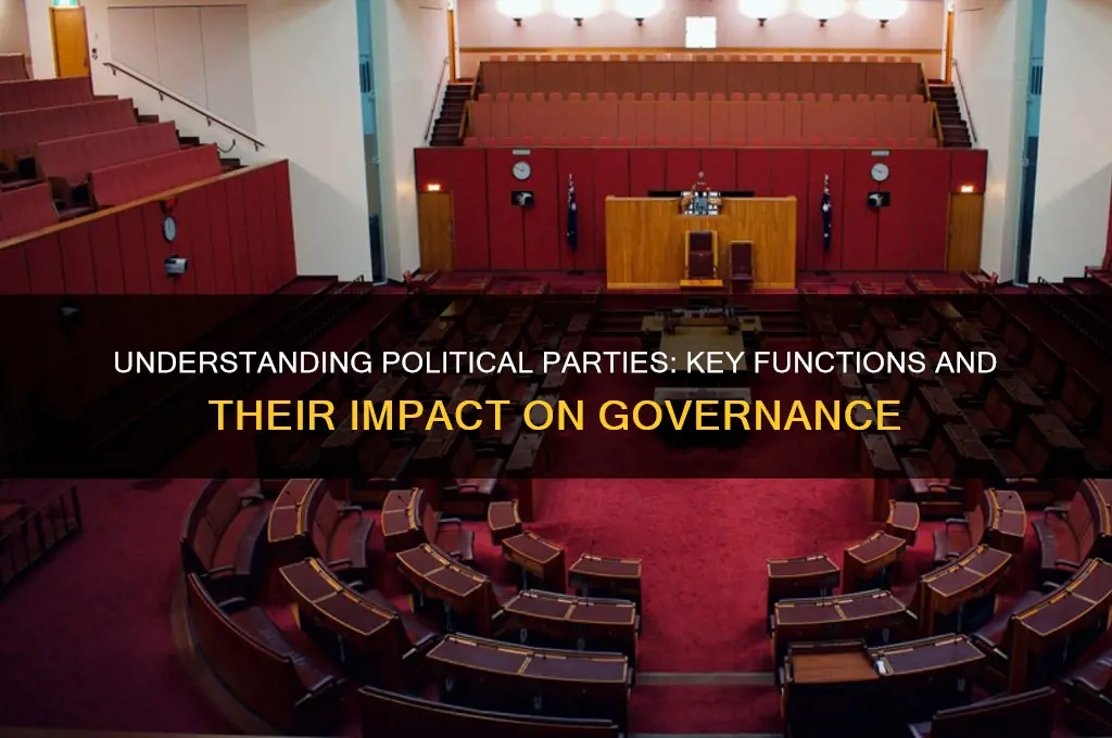 what are 3 functions of political parties