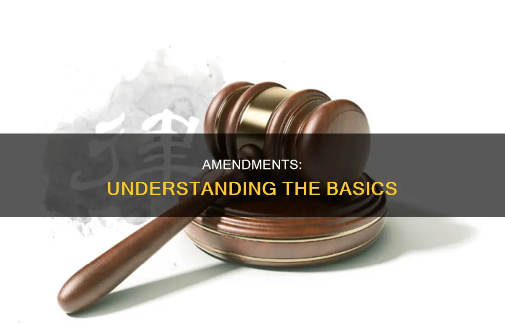 what are amendments definition simle