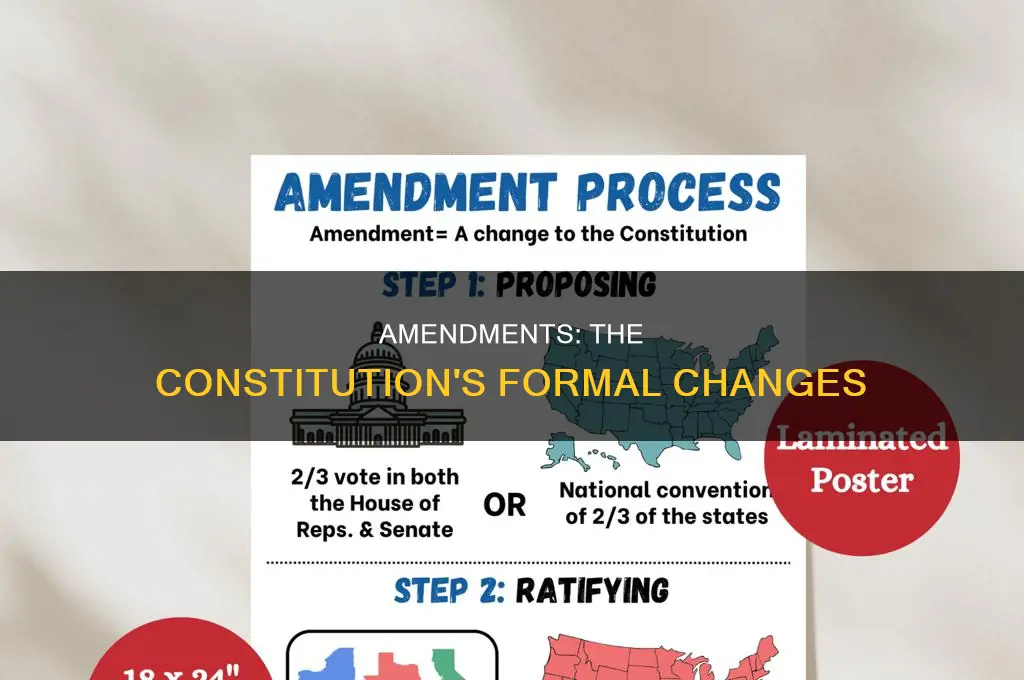 what are amendments in the constitution are formal