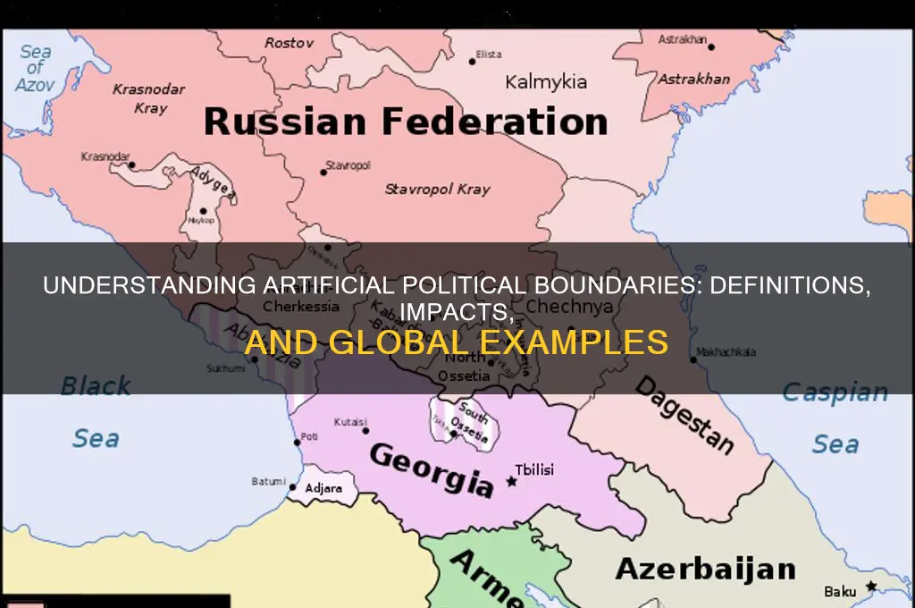 what are artificial political boundaries