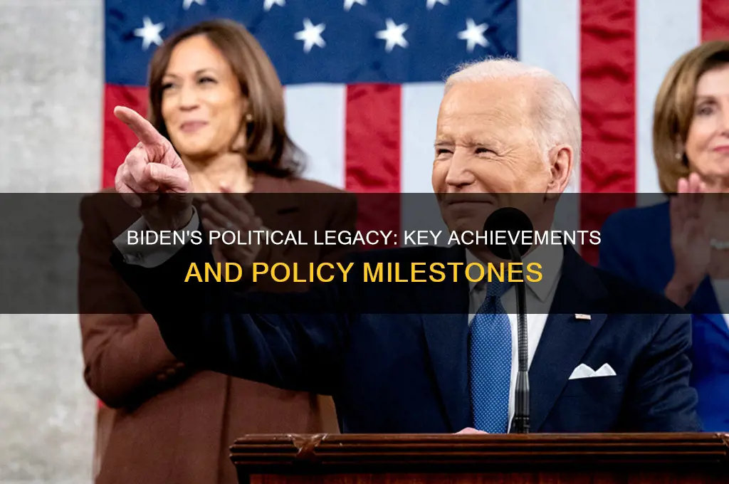 what are bidens political accomplishments