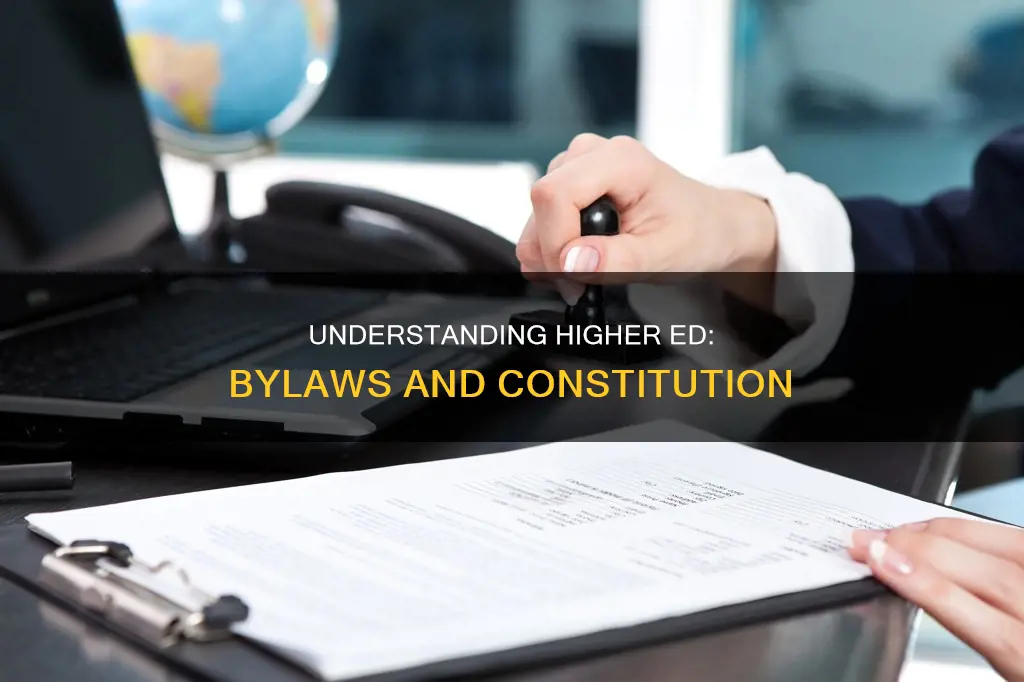 what are bylaws and constitution in higher education