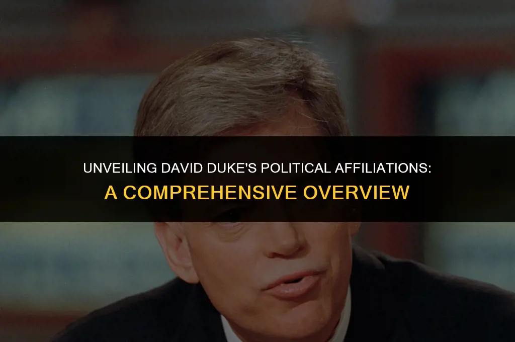what are david dukes political affiliations