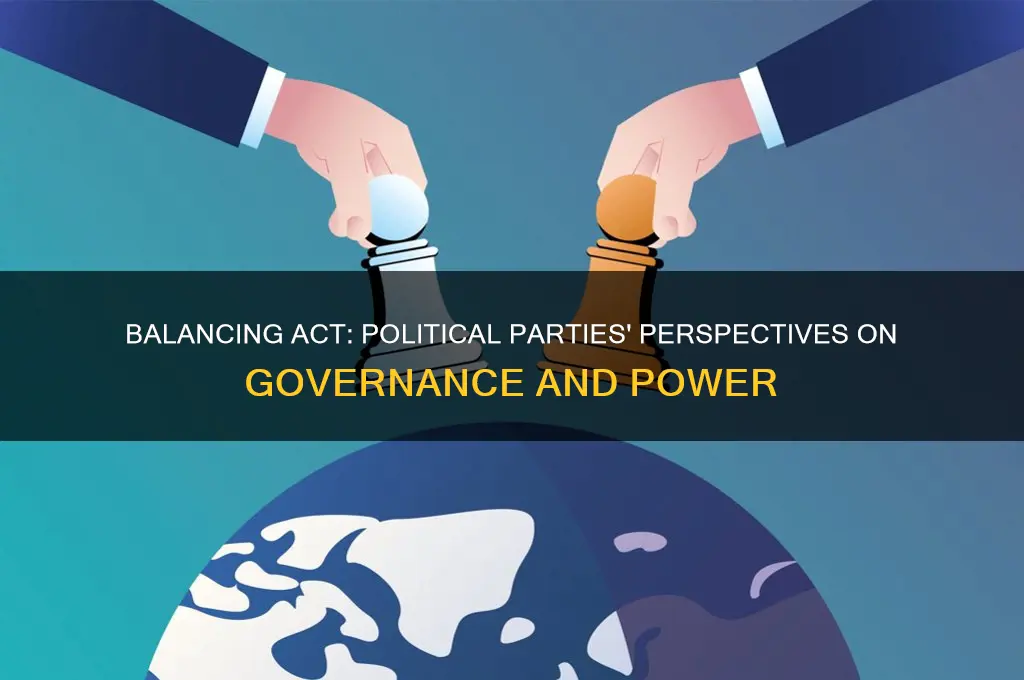 what are different political parties views on the proper balance