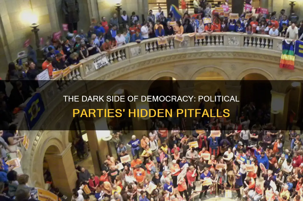 what are disadvantages of political parties