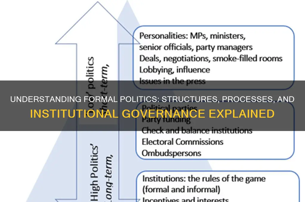 what are formal politics