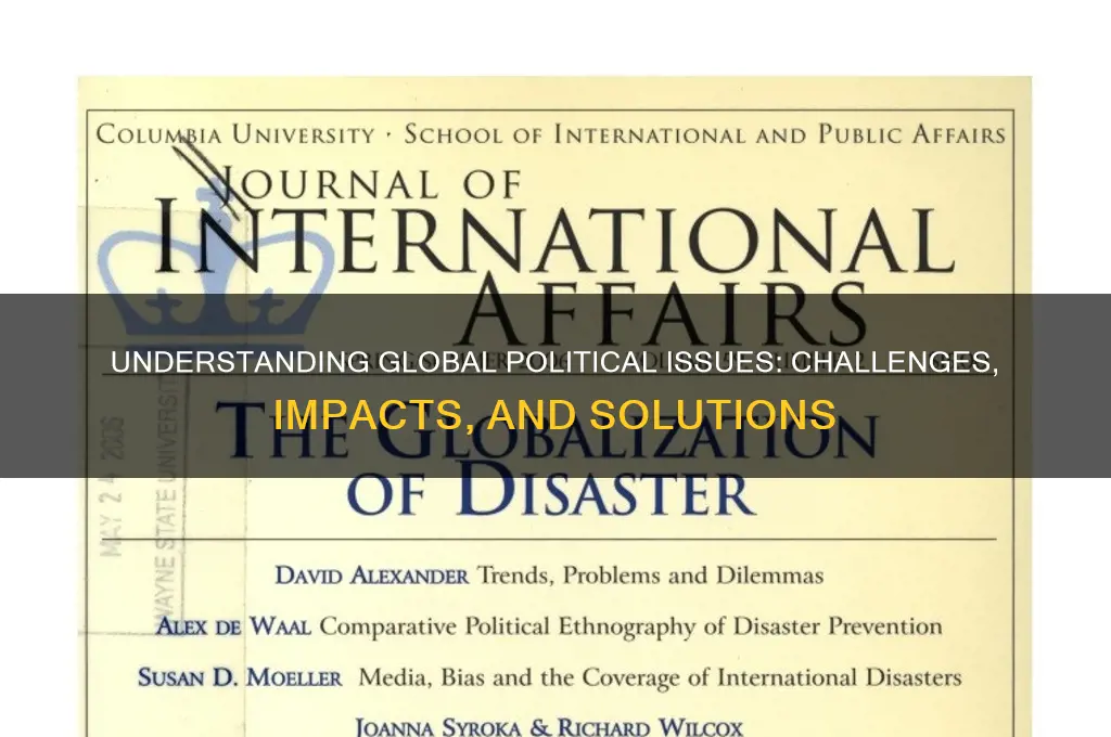 what are global political issues