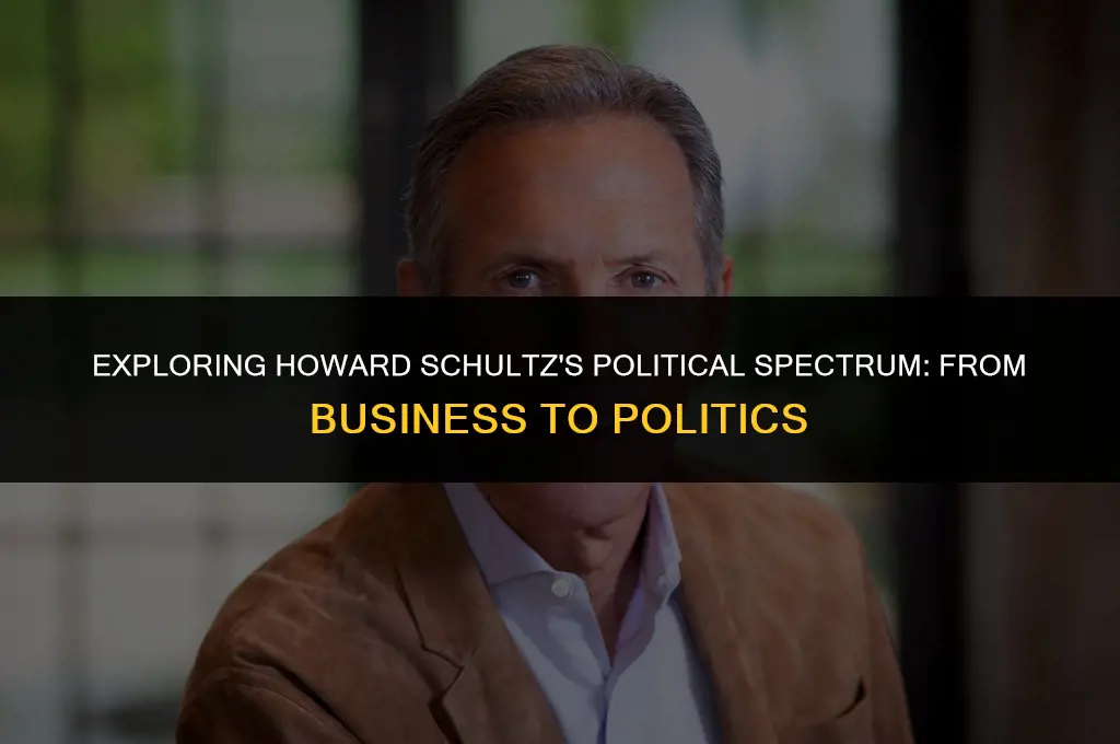 what are howard schultzs political affiliations