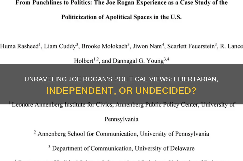 what are joe rogans politics