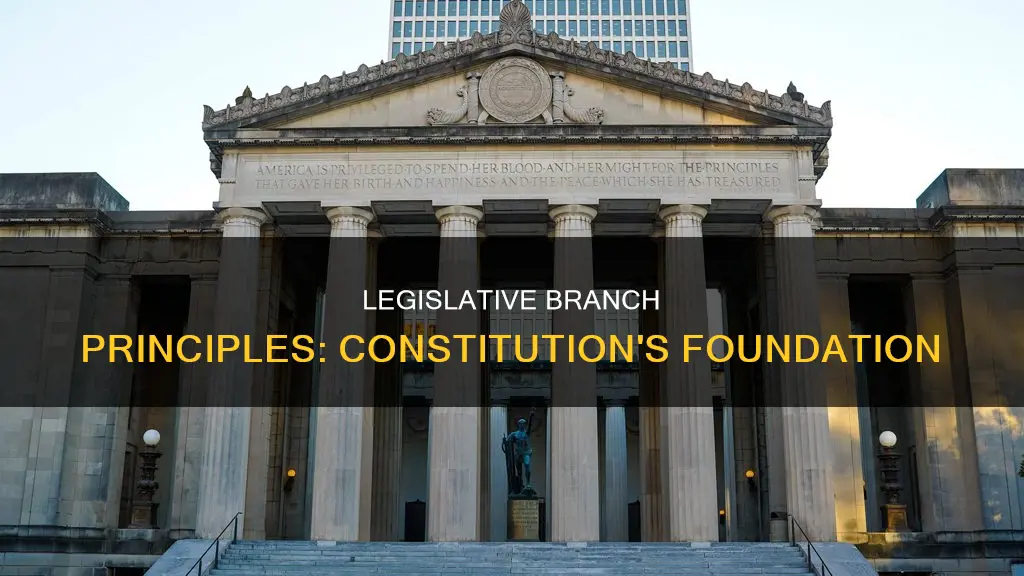 what are legislative branch principle of the constitution