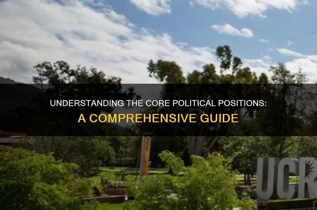 what are main political posiitons