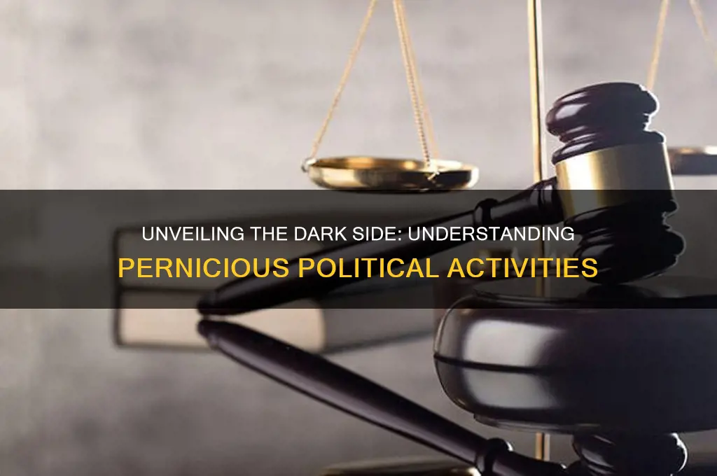 what are perniciouis political activities