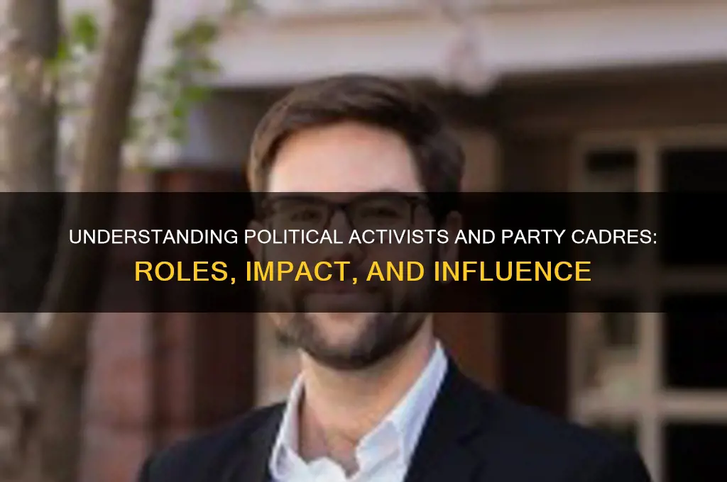 what are political activists or party cadres