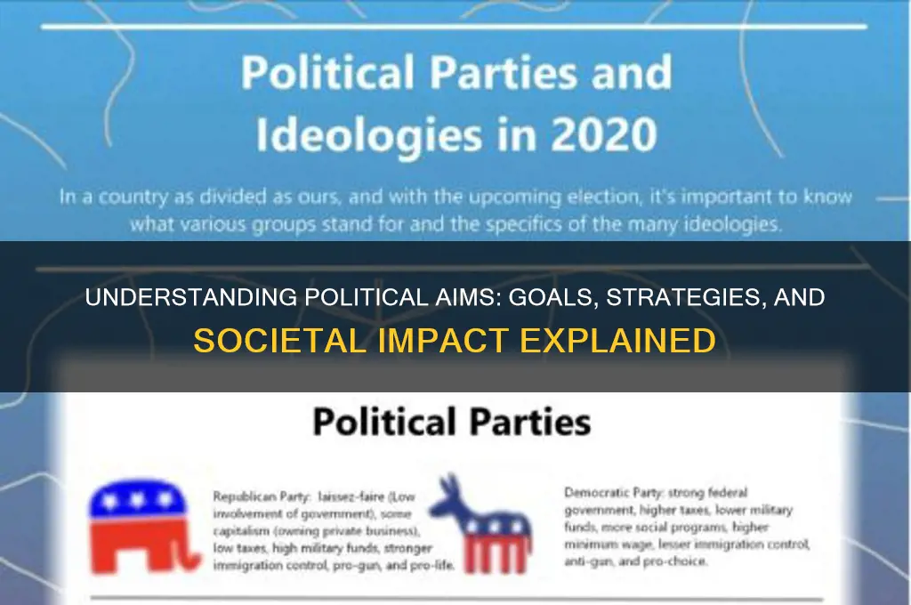 what are political aims