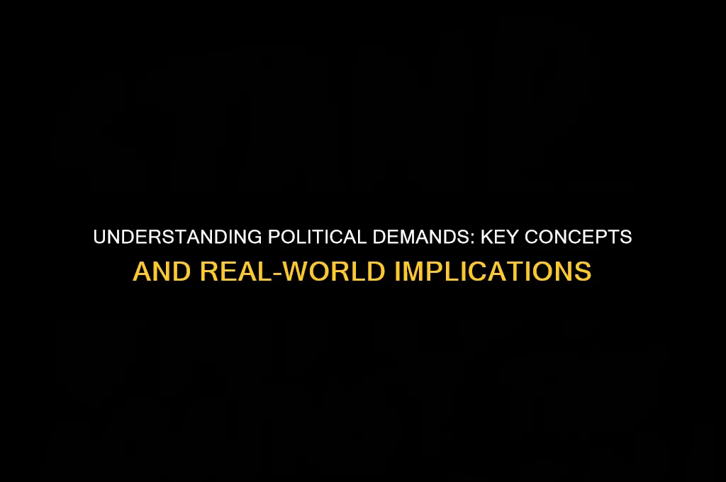 what are political demands
