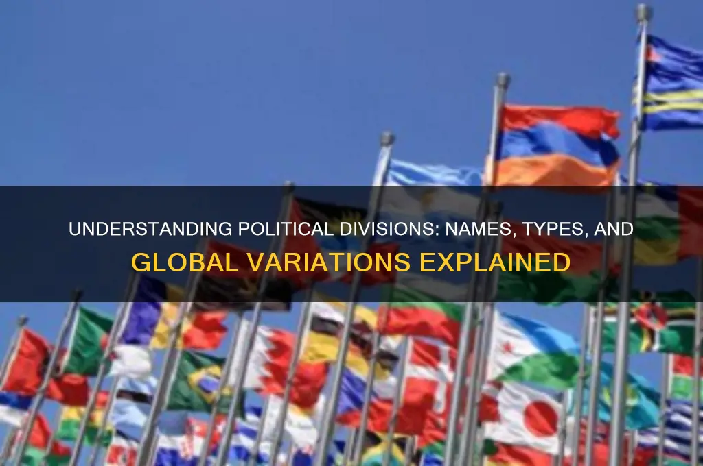 what are political division called