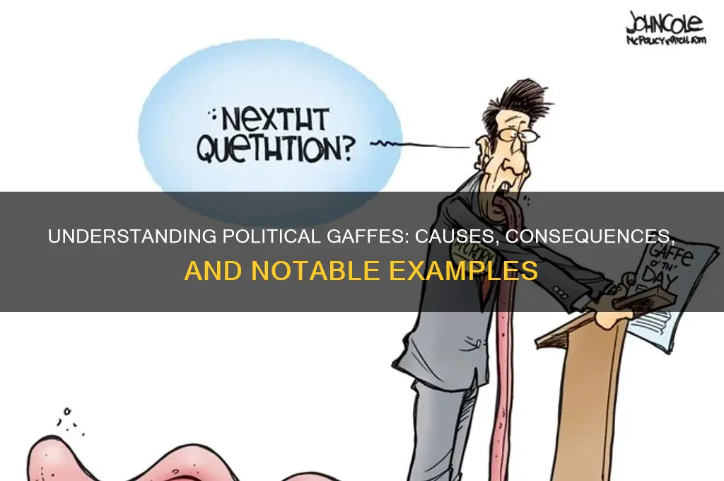 what are political gaffes