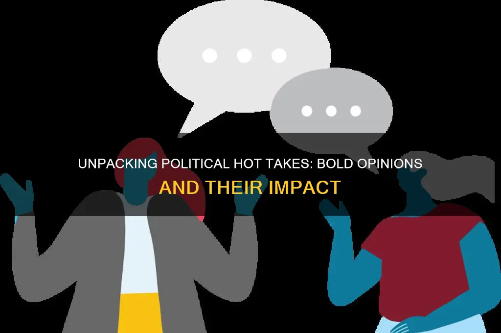 what are political hot takes